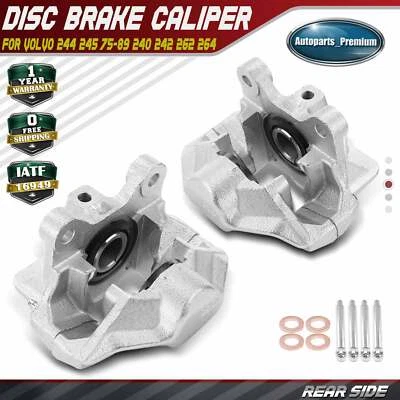 2x Rear LH & RH Disc Brake Caliper for Volvo 244 245 1975-1989 240 242 262 264 - Image 1 of 4