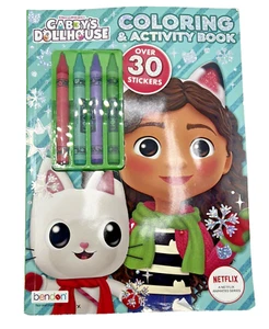 Gabby's Dollhouse Christmas Coloring Book And Activity Book with Stickers - Picture 1 of 5