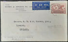 (AUS-2902) Australia 1938 Envelope with stamp SG153b from LAUNCESTON to ENGLAND