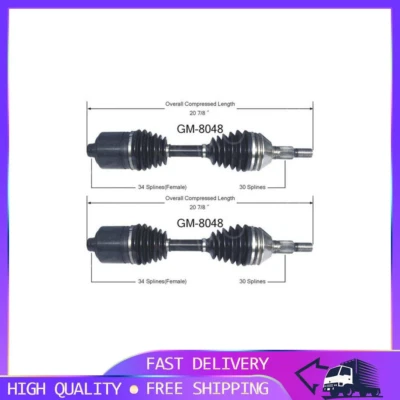 2 Front CV Axle Fits Oldsmobile Alero 1999 2000 2001 2002 2003 PG - Image 1 of 3