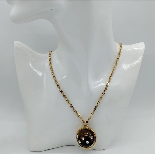 LOUIS VUITTON（LV） Collana Ciondolo Originale Louis Vuitton oro marrone GA 0171 con sacchetto antipolvere scatola e libretto.