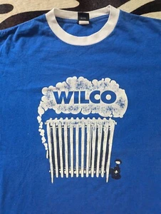 Camiseta De Colección Extremadamente Rara Wilco Original Años 90 L Hombres Azul Algodón Indy Country EE. UU. - Imagen 1 de 8