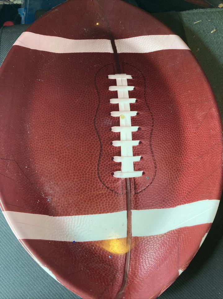 Football Shaped 17 Inch Plastic Tray Football Birthday Party Decorations - Image 1 of 1