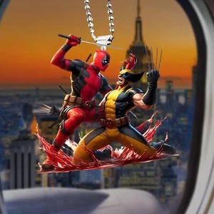 Acrílico Plano Deadpool y Wolverine Colgante Decorativo Coche Accesorios Juguete 1 pieza - Imagen 1 de 4