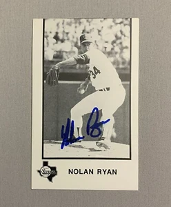 Vintage Nolan Ryan Texas Rangers MLB handsignierte/signierte 3x5 Karte (blaue Tinte) - Bild 1 von 3