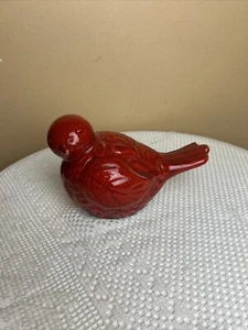 Vintage Red Ceramic Bird small - Picture 1 of 6