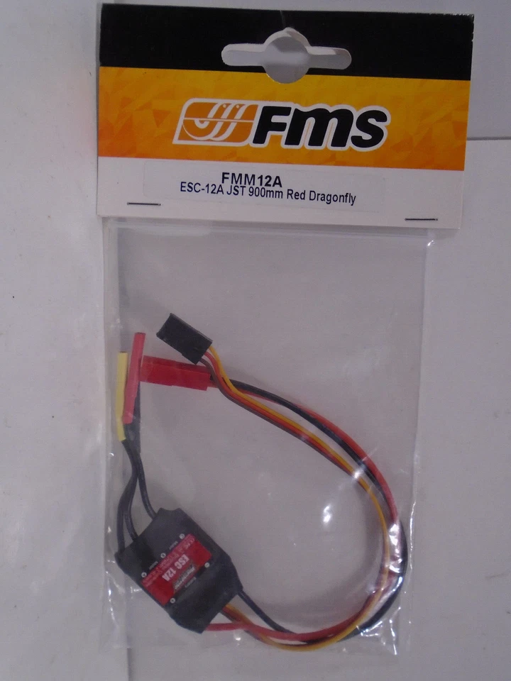 FMS FMM12A ESC-12A JST: Red Dragonfly, 900mm - Image 1 of 1