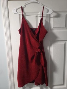 lily rose short prom/formal dress medium red - Picture 1 of 3