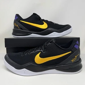 Nike Kobe VIII 8 Protro Lakers Away Black Gold - Men's Size 11.5 HF9550-001 - Picture 1 of 8