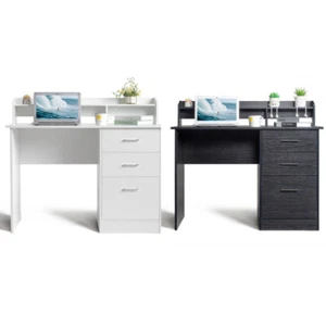 3 Drawer Computer Desk Laptop Table Study Writing PC Workstation Home Office - Picture 1 of 10