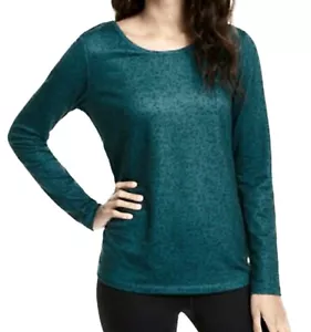 Maglione IDEOLOGY Activewear LS ritaglio schiena taglia XXL Deep Pine vendita al dettaglio $49,50 - Foto 1 di 2