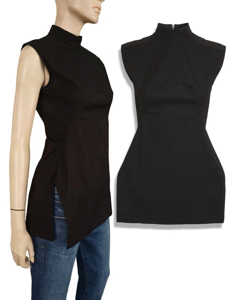 Túnica RICK OWENS FW '15 Calpurnia estruturada algodão lona top 40 EUA 4 NOVA EM FOLHA - Imagem 1 de 4