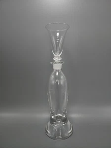 Slim Form Glass (or Crystal?) Liquor Decanter - Picture 1 of 14