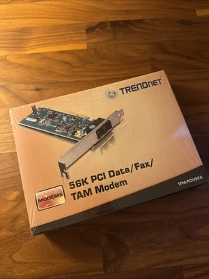 TRENDnet TFM-PCIV92A 56K High Speed Internal PCI Modem - Data/Fax/Voice - New - Image 1 of 3