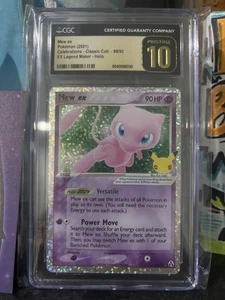 CGC 10 PRISTINE Mew ex 88/92 Celebrations Classic Collection Pokemon Card - Picture 1 of 1