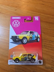 2023 Matchbox Yellow 1976 Volkswagen Golf GTI MK1 70 Years VW Series New 1:64 .1 - Picture 1 of 5