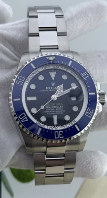 Как новые Rolex Sea-Dweller 136660 серебристые Deepsea James Cameron синий ободок ВИД - Изображение 1 из 4