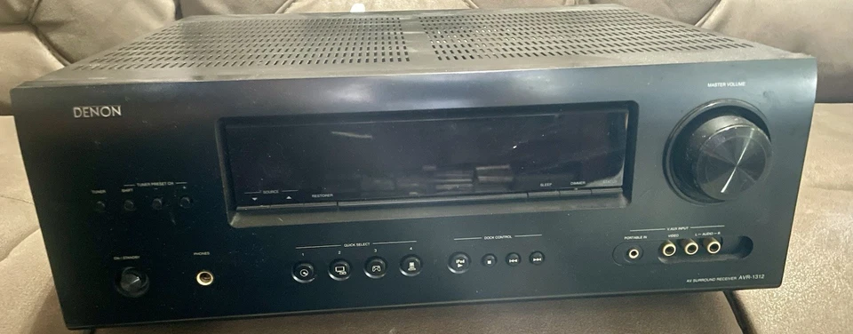 Denon AVR-1312 5.1 Ch 3D HDMI Home Theater Surround Sound Receiver Stereo System - Image 1 of 4