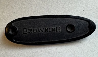 Placa de bumbum vintage desconhecida Browning - Imagem 1 de 4