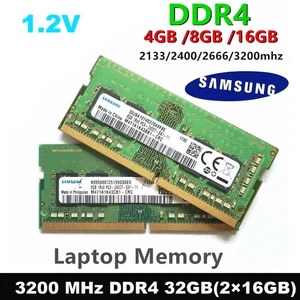 Samsung DDR4 4 GB 8 GB 16 GB 2133 2400 2666 3200 MHZ SODIMM computer portatile RAM lotto 260 pin - Foto 1 di 12