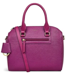 Bnwt Radley Hamilton Way Multiway Leather Bag New cassis pink lovely - Picture 1 of 8