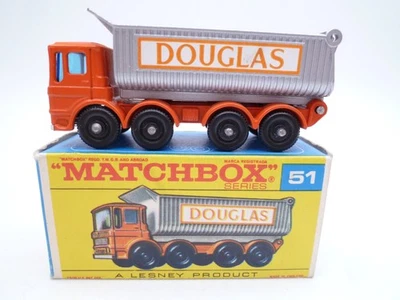VINTAGE MATCHBOX LESNEY Nº51c AEC MAMMOUTH VOLQUETE 8 RUEDAS EN CAJA ORIGINAL 1969D Foto 1 de 4