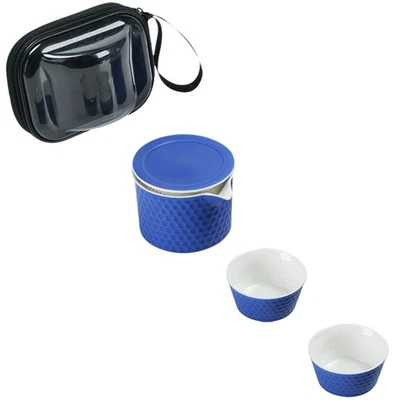 1 Set Keramik Reise - Kung Fu Tee Set Kit tragbare Keramik -Tee -Pot - Bild 1 von 4