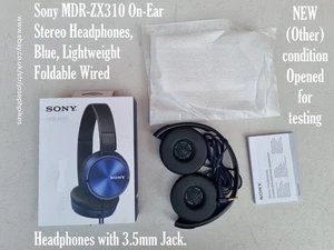 Sony MDR-ZX310 On-Ear Stereo Kopfhörer - Blau - Leicht Faltbar Kabelgebunden - Bild 1 von 23