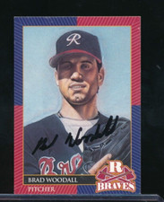 1995 Richmond Braves team issue Brad Woodall signed auto autograph very rare