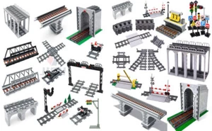 Train Tunnel Bridge Traffic Track Rail Station Switch Building Block for LEGO - Picture 1 of 84