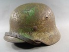 124464: Wehrmacht Heer Stahlhelm Modell 1940, NORMANDIE Tarnung, SELTEN