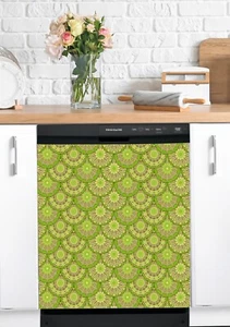 Dishwasher Magnet Cover - Reusable Magnetic Tiles Decal - Pack of 4 Tiles - V056 - Picture 1 of 8