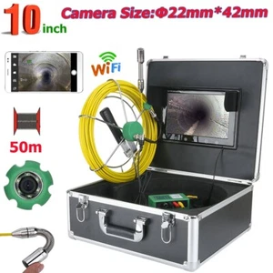 10" TFT 50M WiFi Wireless 22mm 1000 TVL Camera Pipe Sewer Inspection IP68 APP - Picture 1 of 12