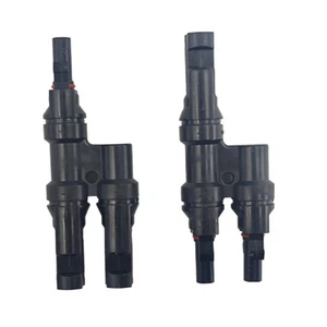 Solar Panel T Branch Cable Connector Waterproof Splitter Coupler Combiner - Picture 1 of 10