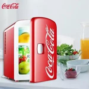 4L Coca-Cola Mini Kühlschrank l Strombetrieben Retro Getränkekühler für Zuhause - Bild 1 von 5