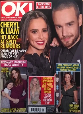 OK Magazine Liam Payne One Direction Cheryl Cole Kate Middleton Jacqueline Jossa - Image 1 of 2
