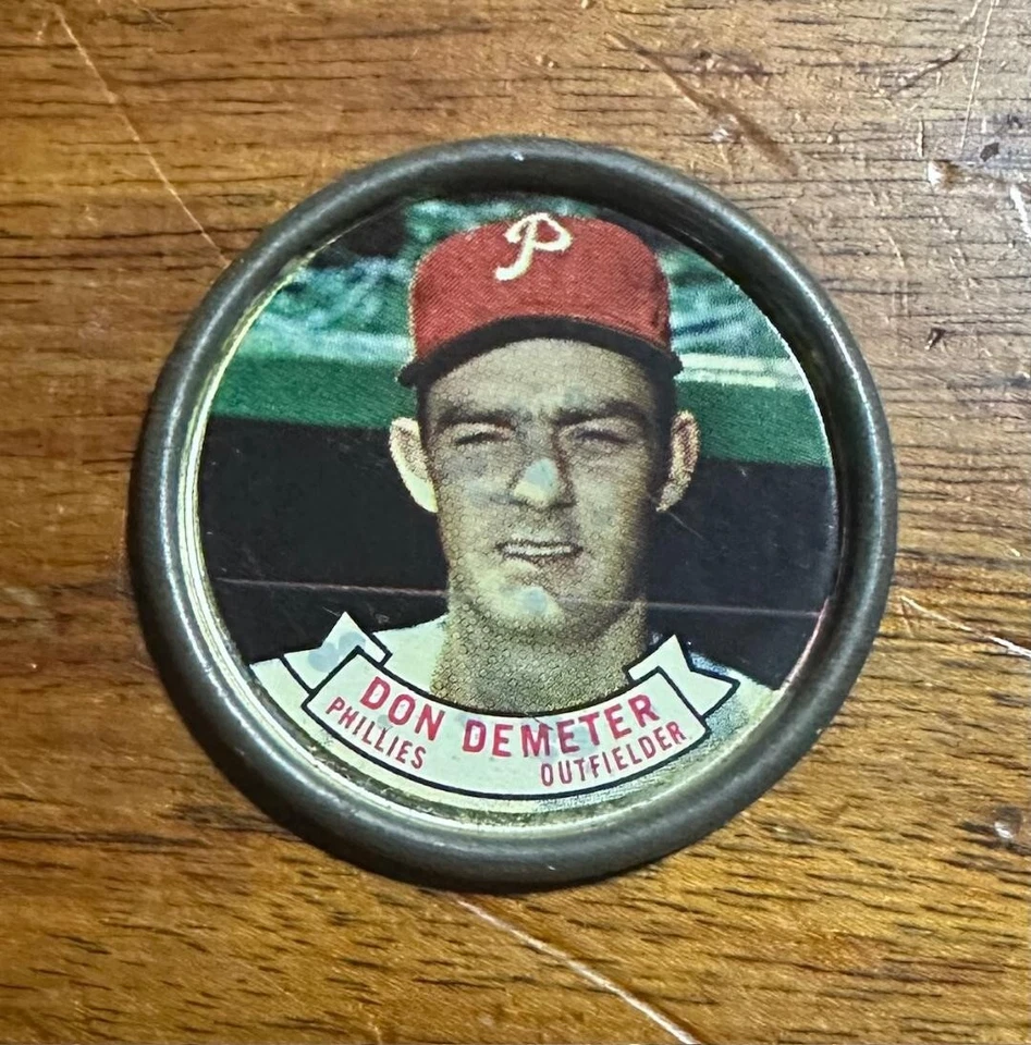 1964 Topps Coin Insert Baseball Don Demeter Phillies All-Stars #116 Outfielder - Image 1 of 2