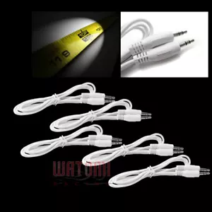 5 10FT 3.5MM AUX AUXILIARY STEREO CABLE CORD IPAD IPHONE IPOD NANO CAR MP3 WHITE