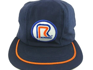 VTG Roadway Freight Blue Truckers Snapback Hat Embroidered Challenger Caps - Picture 1 of 10