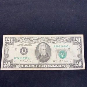 1990 #94118905-US $20 Bill New York Mint Mark Classic LOOK! Excellent condition! - Picture 1 of 6