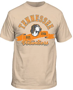 Tennessee Volunteers Men's Khaki Old Smokey Dog Short Sleeve T Shirt - Picture 1 of 4
