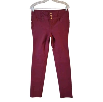 Jegging de tiro alto para mujer casi famoso talla 11 rojo oscuro súper elástico Foto 1 de 4