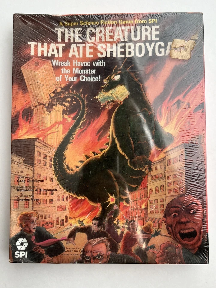 The Creature That Ate Sheboygan - SPI Games 1979 Vintage, STILL SEALED! WOW - Image 1 of 4