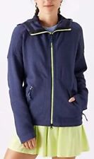 CF7342 Adidas Tennis ZNEHOODY Womens Large Blue Hoodie Full Zip&Zip Pockets