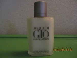New Acqua Di Gio Giorgio Armani Mens After Shave Balm 3.4 FL Oz (France) SALE - Picture 1 of 3