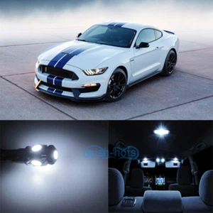10 x Bright White SMD LED Interior Bulbs+ Reverse Light For 15-17 Ford Mustang - Picture 1 of 7