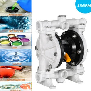 Air Operated Double Diaphragm Pump 1/2'' 13GPM  for Chemical Industrial Water US - Picture 1 of 8