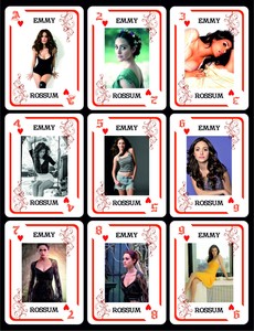 EMMY ROSSUM 1 BOX WITH 54 POKER PLAYING CARDS - ARGENTINA! - NIB 