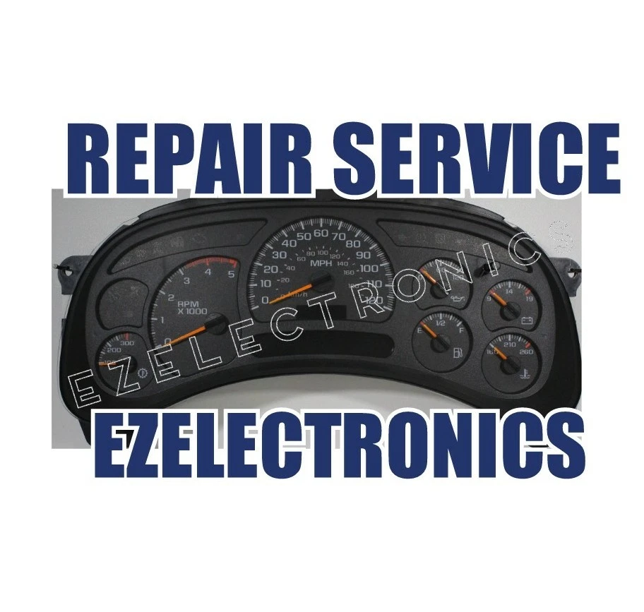 CHEVROLET TRAILBLAZER INSTRUMENT CLUSTER REPAIR SERVICE  2002 TO 2009 - Image 1 of 1