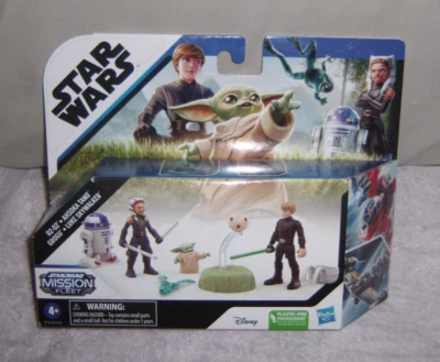 Figuras de acción Star Wars Mission Fleet R2 D2 Luke Skywalker Grogu Ahsoka Tano Foto 1 de 2
